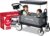 Radio Flyer City Luxe Stroll ‘N Wagon, for Ages 1+, 3-in-1 Push or Pull, with Bench Mode, Easy Fold, UV Canopy, 5-Point Harnesses, Front Caster Wheels & 12″ Rear Wheels, Stroller Wagon for Kids
