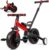 6 in 1 Toddler Bike, Toddler Tricycle for 2-7 Year Old,Kids Balance Bicycle with Training Wheels, Push Handle and Pedals, Kids Bicycle Folding Push Bike Toys for Boys Girls Birthday Gifts
