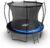 SpaceJump Lunar Trampoline, Outdoor 8 FT, 10 FT, 12 FT, 14 FT, 16 FT Round Bouncer with Safety Net, Optional Accessories, Black