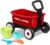 Radio Flyer Push & Pull Walker Wagon with Garden Tools, Red, for Kids 1-4 Years Old, Locking Handle for Stability, Baby Push Walker Converts to Pull Wagon, for Indoor & Outdoor Play