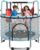 55/60″ Trampoline for Kids, 4.5/5 FT Toddler Trampoline with Enclosur Net, Basketball Hoop & Sandbag, 440 LBS Capacity, Adjustable Height，Gifts for Ages 3-12 Boys & Girls
