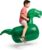 Hearthsong Hop N Go Inflatable Dino Riding Bouncy Hopping Toys for Kids Ages 5+ – Ride On Bouncer Animal Hopper Jumping Toys for Outdoor Games