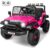 Hikole 12V Ride on Toys with Remote Control, Power Wheels Truck with Remote Control, 3 Speed, Bluetooth, Music, Soft Start, LED Lights, Electric Cars for Kids Boys Girls 3-5, Pink