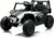 12V Toddlers Car, Kids UTV, Ride on UTV, Electric Car for Kids with 25W Dual Motors/Parent Remotes/Safety Belts/3 Speeds/Double Open Doors/Horn/Music/Bluetooth/LED Aged 3-8 Years-White