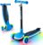 JOVA ZIFFY Light-Up Toddler Scooters for Kids 3-8, 3 Wheel Kids Scooter for Boy Girl 110lbs, 20 Dynamic LED Lights, 4 Adjustable Height Ride-on Kick Scooter, Lean-to-Steer Anti-Slip Wide Deck