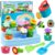 Montessori Flower Garden Building Toy for Toddlers, Kids Gardening Set | Watering Can, Shovel and Rake, Shape & Color Sensory Toys, Toddler Outdoor Toys, Preschool Gift for Baby Girls Boys