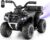 OLAKIDS Kids ATV with Spray Function, Remote Control, Storage Trunk, 6V Toddler Ride on Toy, Black