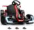 Hikole Go Kart 24V Electric Drift Cart for Kids 6-12-14, Adjustable Seat, 300W Motor, Max 8.5 MPH Speed, Safety Belt, EVA Tires, LED Lights, Bluetooth, Outdoor Ride On Toy Gift, Red