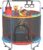 60″ Trampoline for Kids, 500lbs Capacity Indoor Outdoor Toddler Trampoline with Adjustable Gymnastics Bar, Gifts for Boy Girl Age 1-8