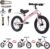 3-in-1 Montessori Balance Bike,Tri-Purpose of Kids Balance Bikes and Toddler Tricycles/Bikes，for 2 3 4 5 6 7 Years Old-14 inch Balance Bike with Training Theory, Pedal Kit, Training Wheels,Brakes