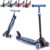 3 Wheel Scooters for Kids 2-5 5-7 Years, 4 Adjustable Heights Foldable Metal Toddler Scooter for Boys Girls Up to 120 lbs, Lean-to-Steer, Dual Rear Brake Widen Anti-Slip Deck