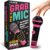 Lucky Egg Official Grab The Mic – Family Karaoke Board Game w/Foam Mic, 8+ Ages, 2-10 Players – Games for Bad Singers w/ 230 Lyrics (115 Cards)