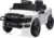 Kidzone Licensed Ram 3500 12V Ride on Truck, Powered Ride-on Car with 2.4G Remote Control & Manual Modes, Electric Toy Vehicle for Kids with Bluetooth, LED Lights, Spring Suspension, White