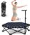 HXD-ERGO 42” Foldable Mini Trampoline, Rebounder Trampoline with Adjustable Foam Handle, Fitness Trampoline for Indoor, Outdoor, Home Gym,Max Load 460lbs