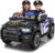 24V Ride On Police Car for Kids, Licensed RAM 1500 2 Seater Electric Police Truck with Remote Control, Siren, Megaphone, Flashing Lights, 180W Motor, Suspension, Bluetooth, Storage Bed, Black