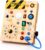 Grarain Busy Board for Toddlers – Montessori Educational Toy for 1-3 Year Old Boys & Girls | Travel-Friendly Sensory Learning Activity | Ideal for Kids with Autism(Clocks Busy Board)