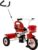 Schwinn Easy Steer Bike for Toddler, Kids Tricycle with Removable Push handle, Steel Trike Frame, Boys and Girls Ages 2-4 Year Old, Red/White, 8″