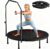 Trampoline, Portable Foldable Trampoline in-Home Mini Rebounder with Adjustable Handle, Exercise Trampoline for Adults, 40″ Max Load 330lbs