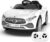 12V Kids Ride On Car with 2.4G Remote Control,Battery Powered Electric Car Ride On Vehicle Double Doors, Safety Belt,LED Light (SC-White)