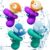 Water Guns for Kids,4 Pack Cartoon Mini Squirt Guns 6-20 Ft Lon Range Squirt Blasters Gun Water Pistols for Kids, Outdoor Swimming Pool Beach Party Small Water Gun Toy for Boys Girls Toddler
