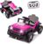 Ride on Toy for Kids, Different 2-in-1 Truck/Go Kart Freely Switched, 12V Battery Powered Cars for Kids w/Remote Control, Creative Building Block, Ride on Car w/4-Wheel Suspension, LED Lights (Pink)