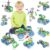 107Pcs Motorized Erector Sets for Kids Ages 4 5 6 7 8+,STEM Building Toys for Boys Girls 3-5 4-8 5-7 6-8 Year Old,Engineering Kit,Electric Motor,Creative Educational Gift Learning Activities