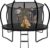 Trampoline Outdoor 14FT with Safety Enclosure Net and Ladder, ASTM Approved Recreational Trampoline for Kids and Adults, Rust-Resistant Frame