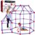 OleFun 180 Pack Fort Building Kits for Kids 4, 5, 6, 7, 8+ Year Old Boys & Girls, Creative STEM Building Toys for DIY Castles, Tunnels, Play Tent, Ideal Gifts for Aged 5-8