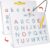 GAMENOTE Double Sided Magnetic Letter Board – 2 in 1 Alphabet Magnets Tracing Board for Toddlers ABC Letters Uppercase & Lowercase Practicing Learning Education Toys