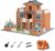 Mini House Building Kit for Kids 8+, Tiny House STEAM Creation with Real Bricks & Tiles, Miniature House Kit Craft Set, Tiny Home Kit DIY Small House Construction Toy