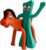 NJ Croce Gumby & Pokey 3″ Mini Bendables & Posable Figure Pair Fun Retro Toy for All Ages 3 and Up