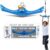 YAMIPROBI Ninja-Twister Swing Spins Set: Slackline Attachments – 360° Handle Twist-Spin Flips Toy Activate Ninja Powers Warrior Accessories Kids Hang Toys for Playground Backyard Blue
