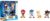 Jada Metalfigs Sonic the Hedgehog 4-Pack, Sonic, Tails, Knuckles, Shadow, 2.5” Die-Cast Figures – Wave 1, Ages 8+