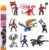 Safari Ltd Knights & Dragons TOOB – 9 Mini Figurines with Knights, Drake, Tiamat, Wyvern, and Peluda Dragon – Toy Figures for Boys, Girls & Kids Ages 3+