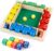 Shut The Box Dice Game 2-4 Players, Wooden Board Table Math Game with 8 Dices, Classic Tabletop Version Family Games for Adults and Kids
