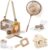Wooden Bug Catcher Kit for Kids 3-8, 10PCS Durable Outdoor Explorer Kit with Magnifying Glass, Butterfly Net & STEM Guide, Catch & Release Adventure Set for Backyard & Camping