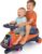 ANPABO 12V Electric Wiggle Car with Pedals, 2 Seater, 2x75W Motor, Music & Bluetooth, Ride On Toy for Kids Ages 3+, 170 Lbs, Orange