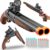 Double Barrel Toy Shotgun with Soft Bullets – Realistic Foam Blaster Gun for Kids, Sniper Rifle with Scope & Safe Rubber Bullets – Boys Outdoor Toys for Ages 6-12 (Brown)