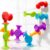 BUNMO Bath Toys Suction – Connect, Build, Create – Toddler Bath Toys – Hours of Fun & Creativity – Fine Motor Skills – Stimulating Sensory Toys – Non-Mouthable Toy – Textured 10 Pack