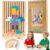 Wooden Stacking Puzzle Toy for Kids Ages 3-6, Educational Building Blocks Brain Teaser Game, Learning Toys for Family Activities & Home Decor(1 Set)