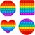 Random 4 Pcs Fidget Toys,Pop Fidget Sensory Toys Set,Stress Relief Gifts for Kids & Adults,Pop Bulk & Party Favors Toddler Toys for Easter Gifts,Party Supplies,Classroom Prizes