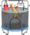 60″ Trampoline for Kids, 500lbs Capacity Indoor Outdoor Toddler Trampoline with Adjustable Gymnastics Bar, Gifts for Boy Girl Age 1-8