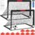 Kids Soccer Goals for Backyard Set – 2 of 4′ x 3′ Portable Soccer Goal Training Equipment, Pop Up Toddler Soccer Net with Soccer Ball, Soccer Set for Kids and Youth Outdoor Games, Sports, Play