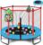 Mini Trampoline for Kids & Toddlers, Ages2-10 | Indoor & Outdoor, with Safety Enclosure Net, Basketball Hoop & Ocean Balls, Birthday Gift for Boy,Girl