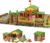 Wondertoys 269 Pieces Real Wood Logs Set Ages 3+, Classic Building Log Gift Set for Boys/Girls– Creative Construction Engineering – Top Blocks Game Kit – Preschool Education Toy