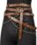 HiiFeuer Medieval DIY Faux Leather Metal Chain Belt, Vintage Adjustable Thin Belt For Women, Retro Skinny Belt For Dresses