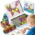 BAIJLE 46PCS Mini Magnetic Tiles, for Kids, Portable Magnetic Toys Travel Set with Iron Case for Kids Ages 4-8,Creativity Boosting Building Toys Set,Toddler Puzzle for Boys and Girls Ages 3+