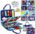Esjay Toddler Busy Board Montessori Toys for Boys, Sensory Book Educational Activities for Learning Fine Motor Skills, Birthday Gifts for Boys Toddlers, Travel Toys for Airplane Car, Blue Dinosaur