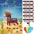 Hxezoc Pin The Tail On The Donkey Party Game with 50 Pcs Tails Large Mexican Donkey Games Poster for Kids Birthday Party Carnival Fiesta Party Supplies