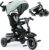 TODEFULL Folding Kids Tricycle, 8 in 1 Toddler Trike W/Removable & 1 Step Brake, Adjustable Canopy, Parent Handle, 5-Piont Harness, Toddler Bike Tricycle for Kids 1-6 Years, Storage Basket, Green